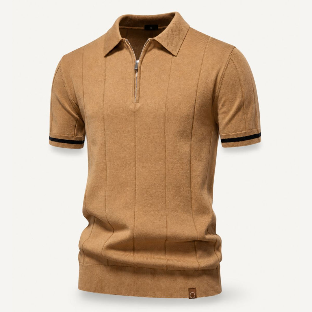 Gelo | Men's Half Zip Knit Polo Shirt