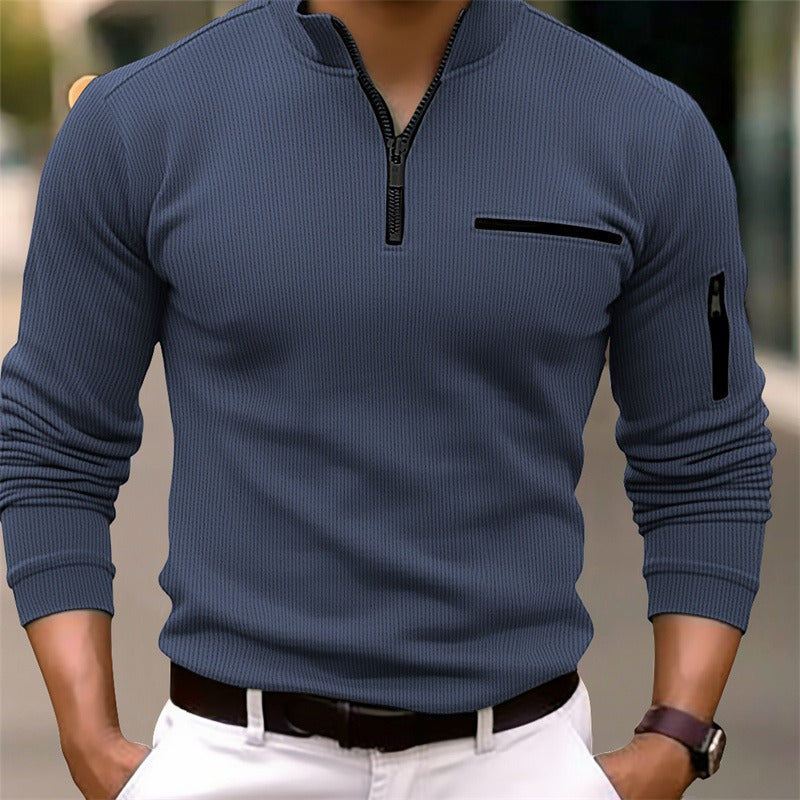 Mark | Long Sleeve Shirt with Zipper