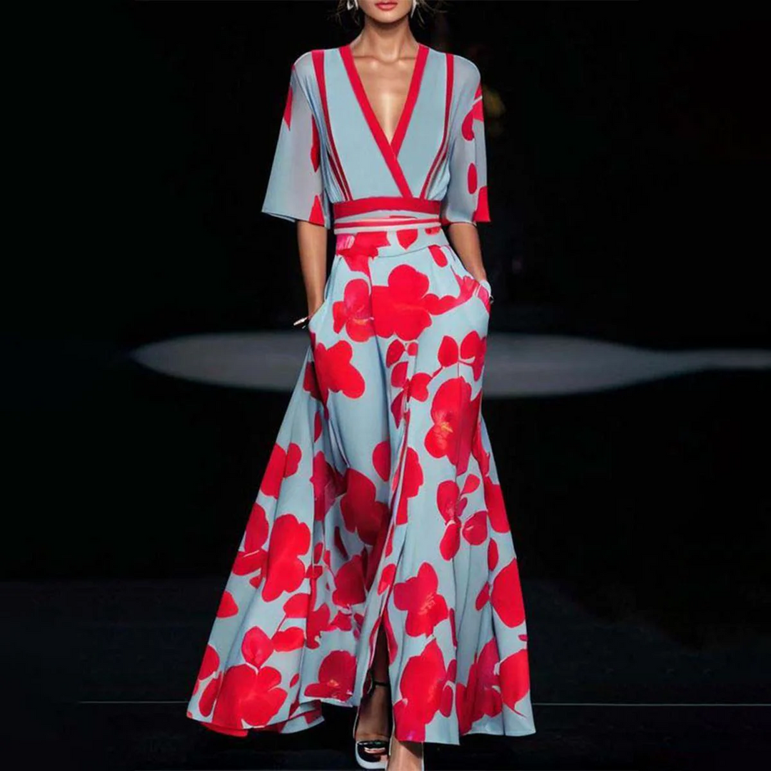 Elin | Timeless Floral Dress with Elegance