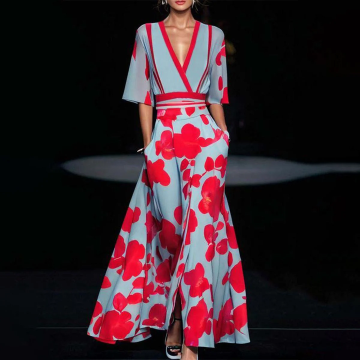 Elin | Timeless Floral Dress with Elegance