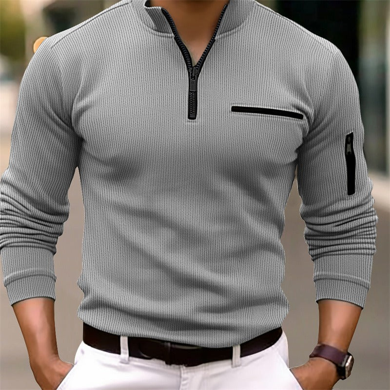 Mark | Long Sleeve Shirt with Zipper
