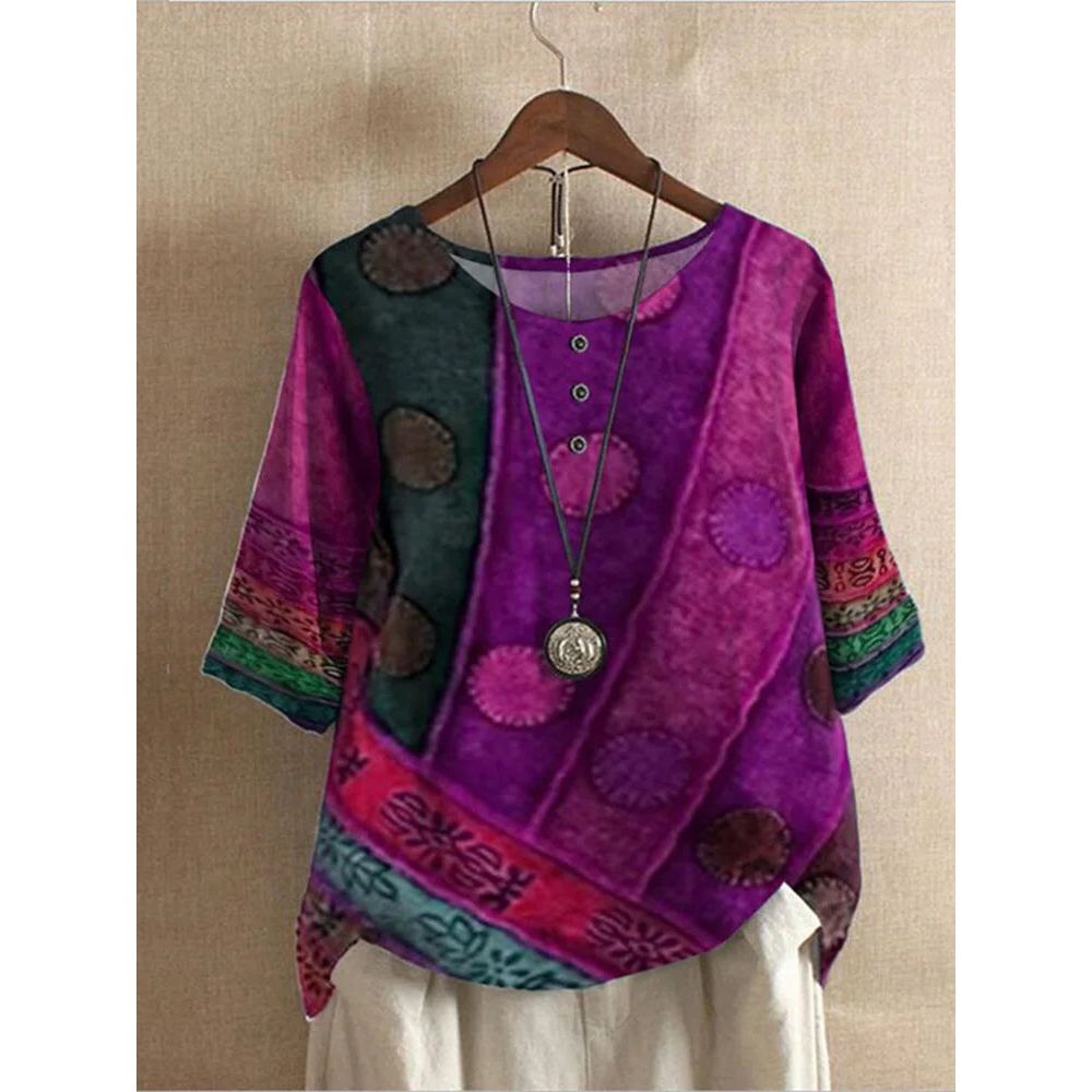 Harper | Colorful Boho Top