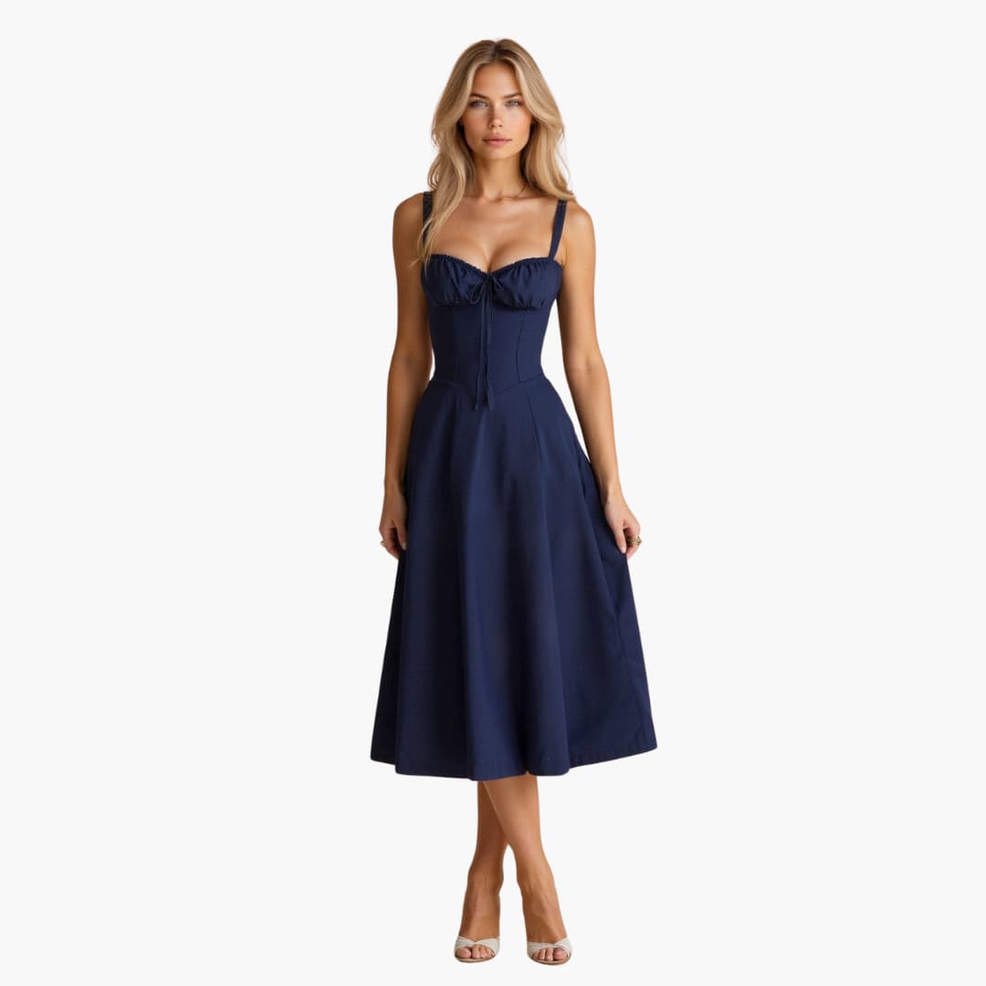 Elle | Corset Midi Dress