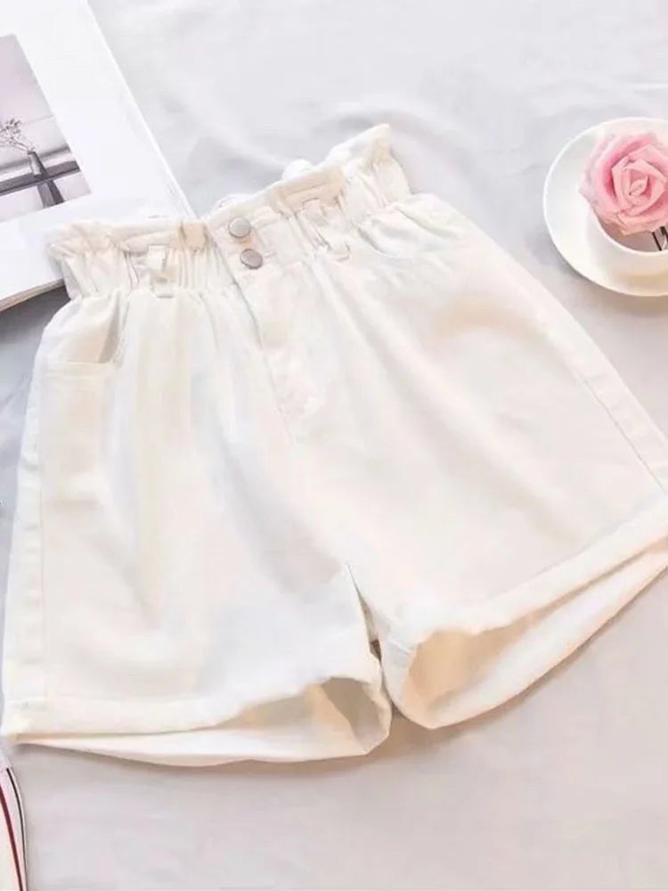 Diana  | Denim High Waisted Shorts