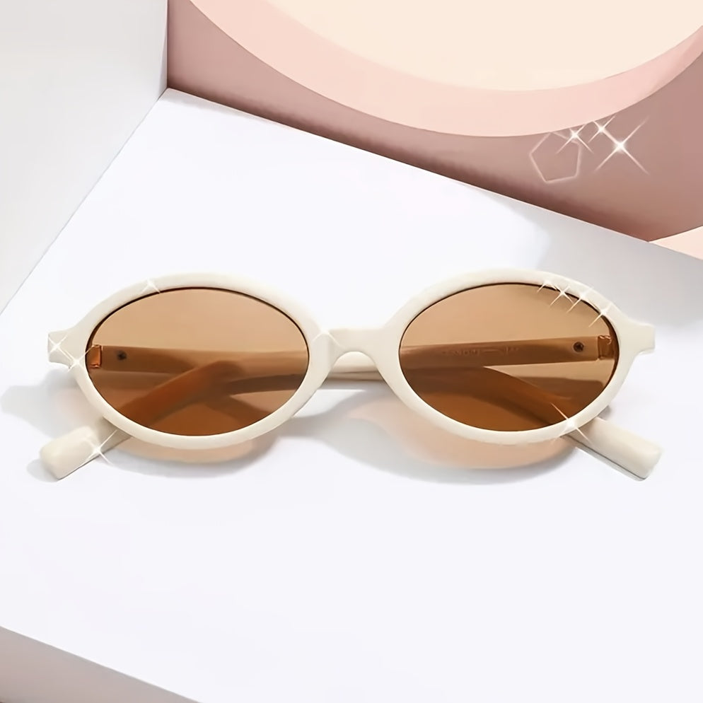 Ivy | Women's Retro Oval Sunglasses with UV Protection