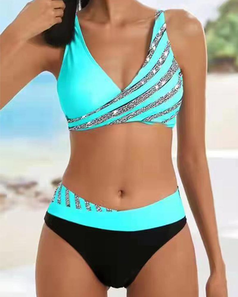 Nina | Warm Bikini with print