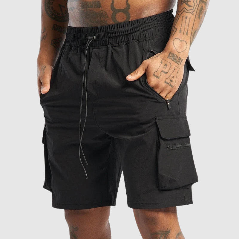 Mason | Men's Elastic Waist Drawstring Cargo Shorts