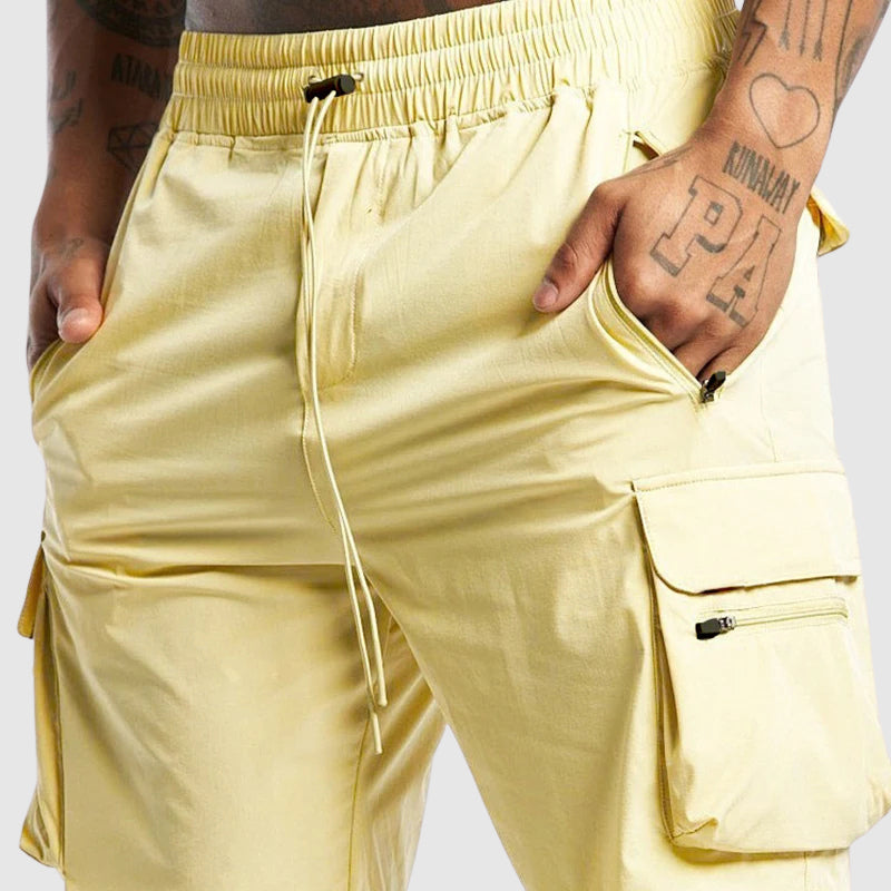 Mason | Men's Elastic Waist Drawstring Cargo Shorts