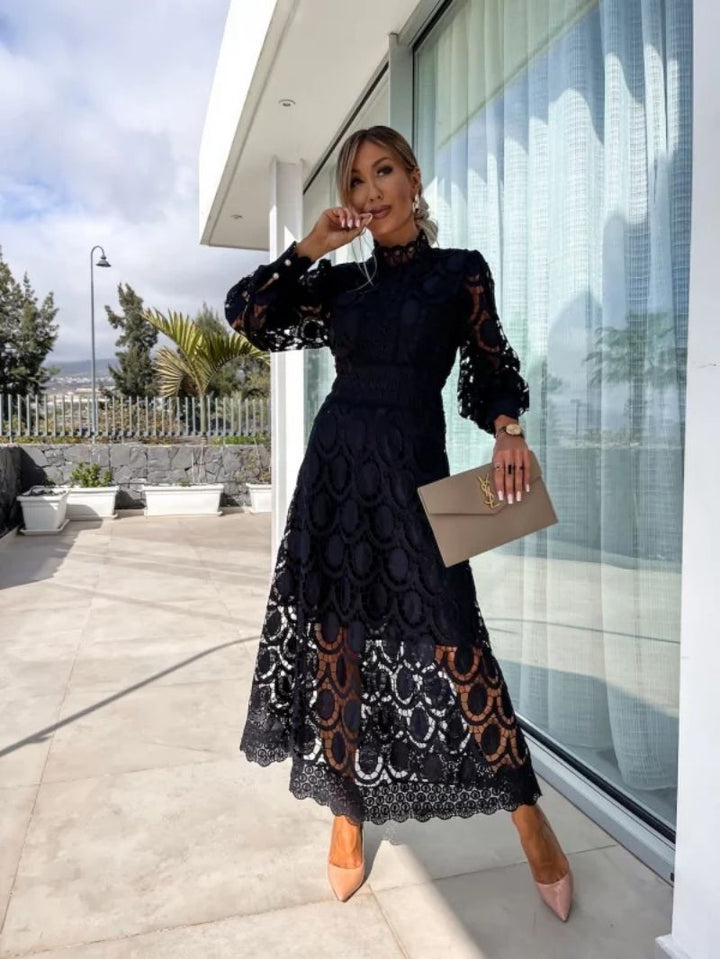 Elara | Women's Lace Maxi Wedding Guest Dress