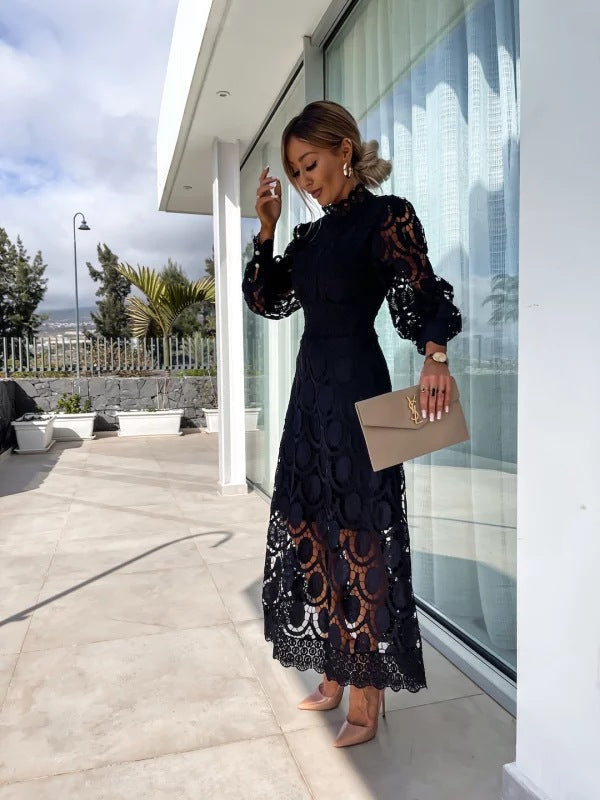 Elara | Women's Lace Maxi Wedding Guest Dress
