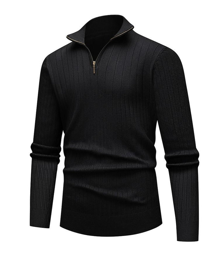 Renz | Ribbed Knit Half-Zip