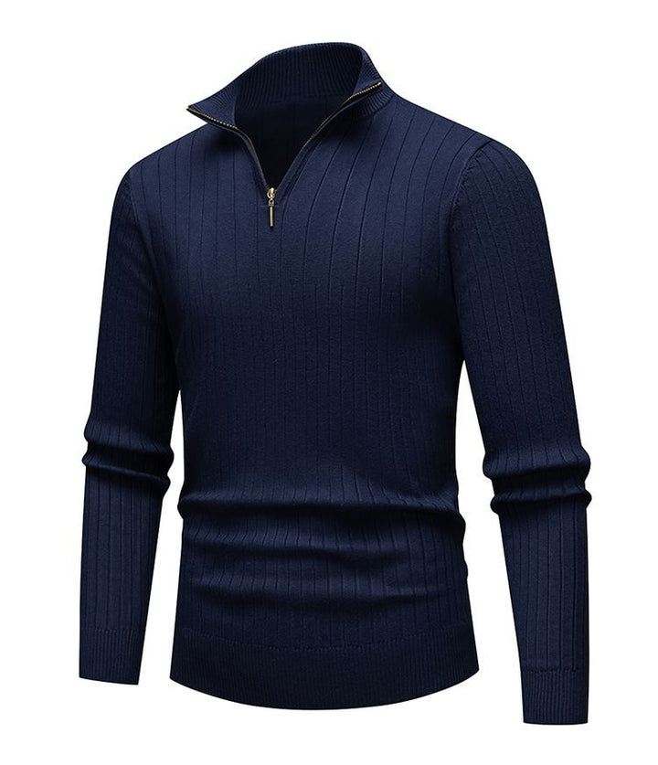 Renz | Ribbed Knit Half-Zip