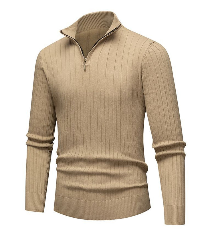 Renz | Ribbed Knit Half-Zip