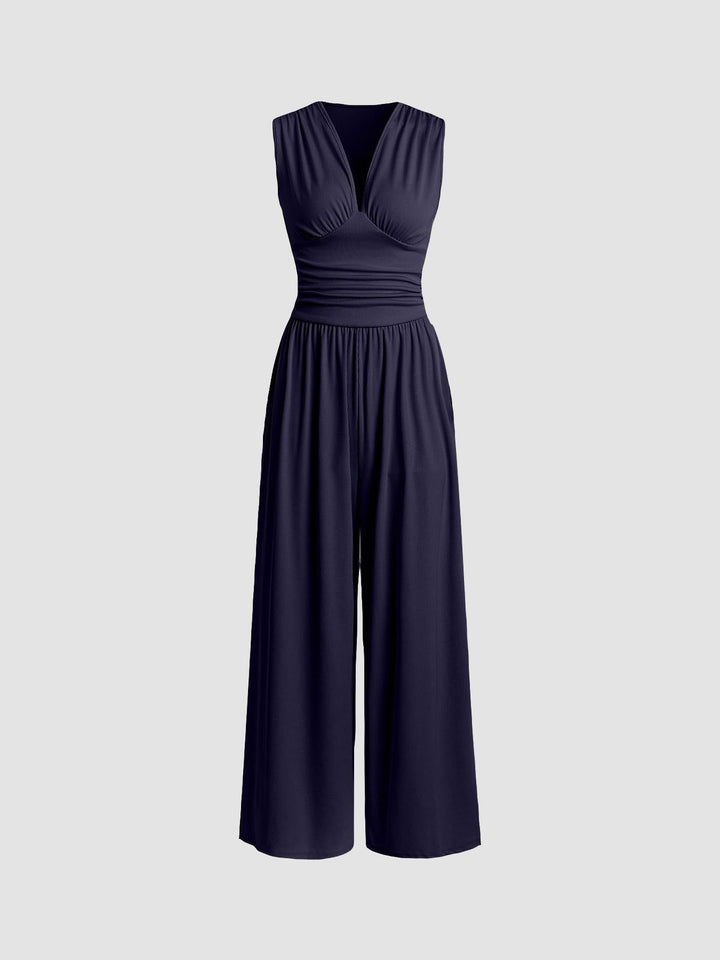 Sandra | Sleeveless Wide-Leg Jumpsuit