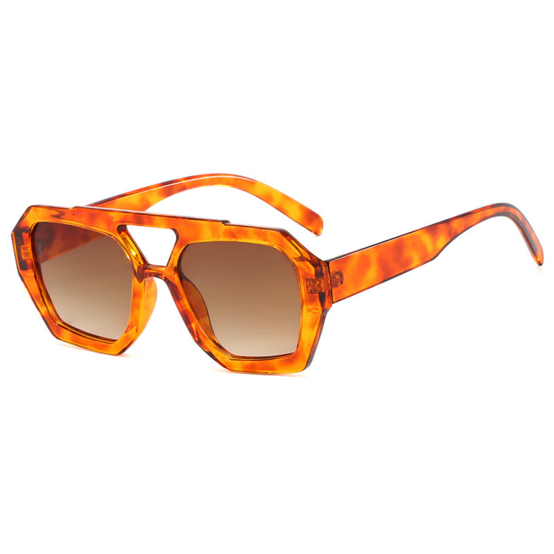 Avery | Women's Geometric Square Sunglasses with Color Tinted Lenses