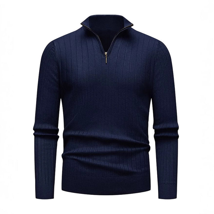Renz | Ribbed Knit Half-Zip