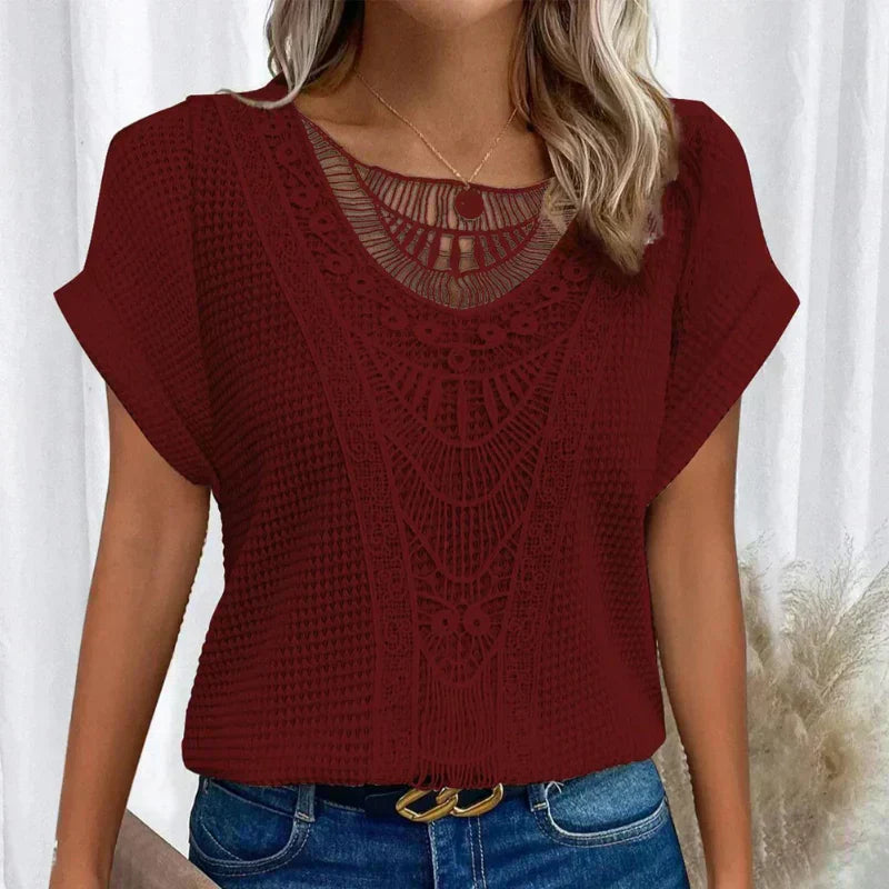 Melina | Elegant top with flowing cut