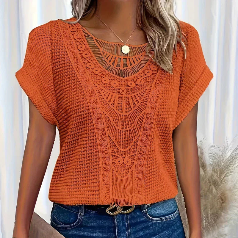 Melina | Elegant top with flowing cut
