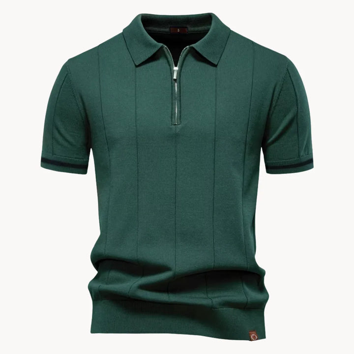 Gelo | Men's Half Zip Knit Polo Shirt