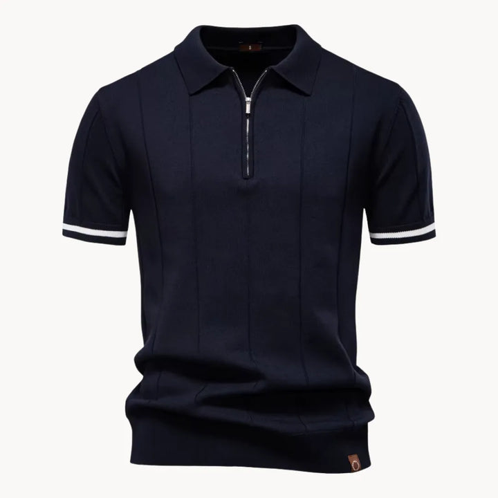 Gelo | Men's Half Zip Knit Polo Shirt