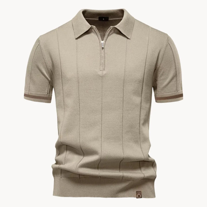 Gelo | Men's Half Zip Knit Polo Shirt