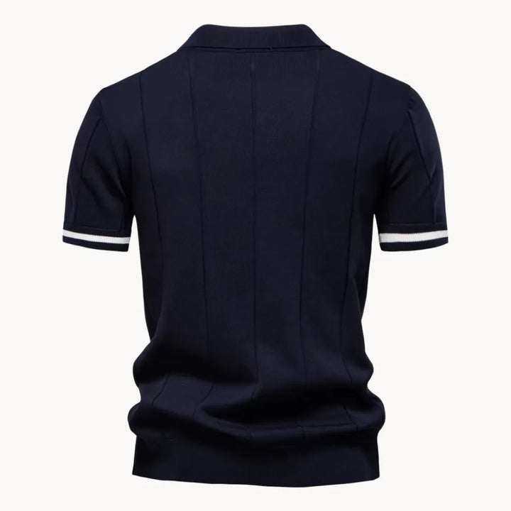 Gelo | Men's Half Zip Knit Polo Shirt