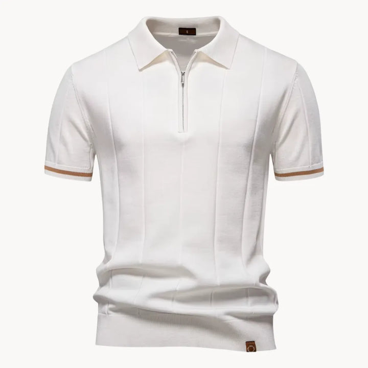 Gelo | Men's Half Zip Knit Polo Shirt