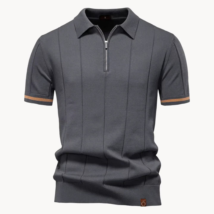 Gelo | Men's Half Zip Knit Polo Shirt