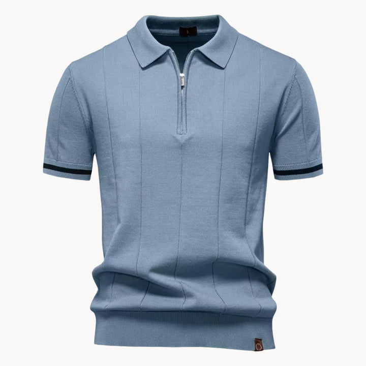 Gelo | Men's Half Zip Knit Polo Shirt