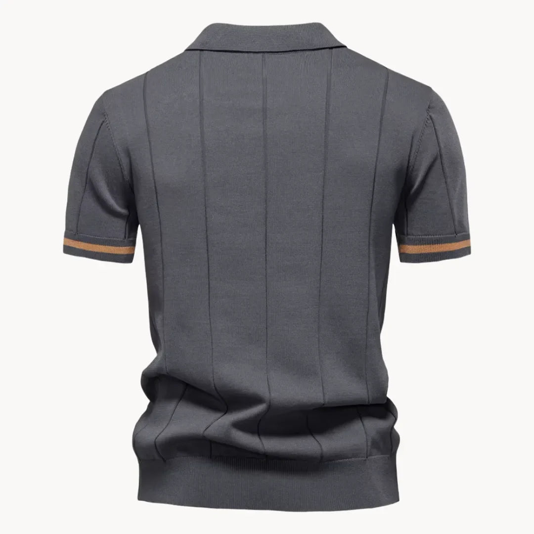 Gelo | Men's Half Zip Knit Polo Shirt