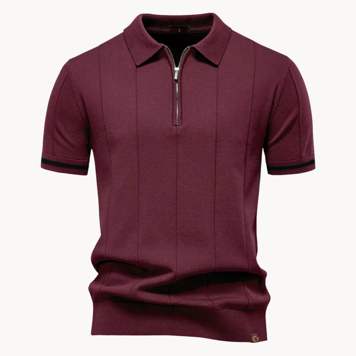 Gelo | Men's Half Zip Knit Polo Shirt