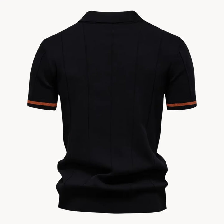 Gelo | Men's Half Zip Knit Polo Shirt