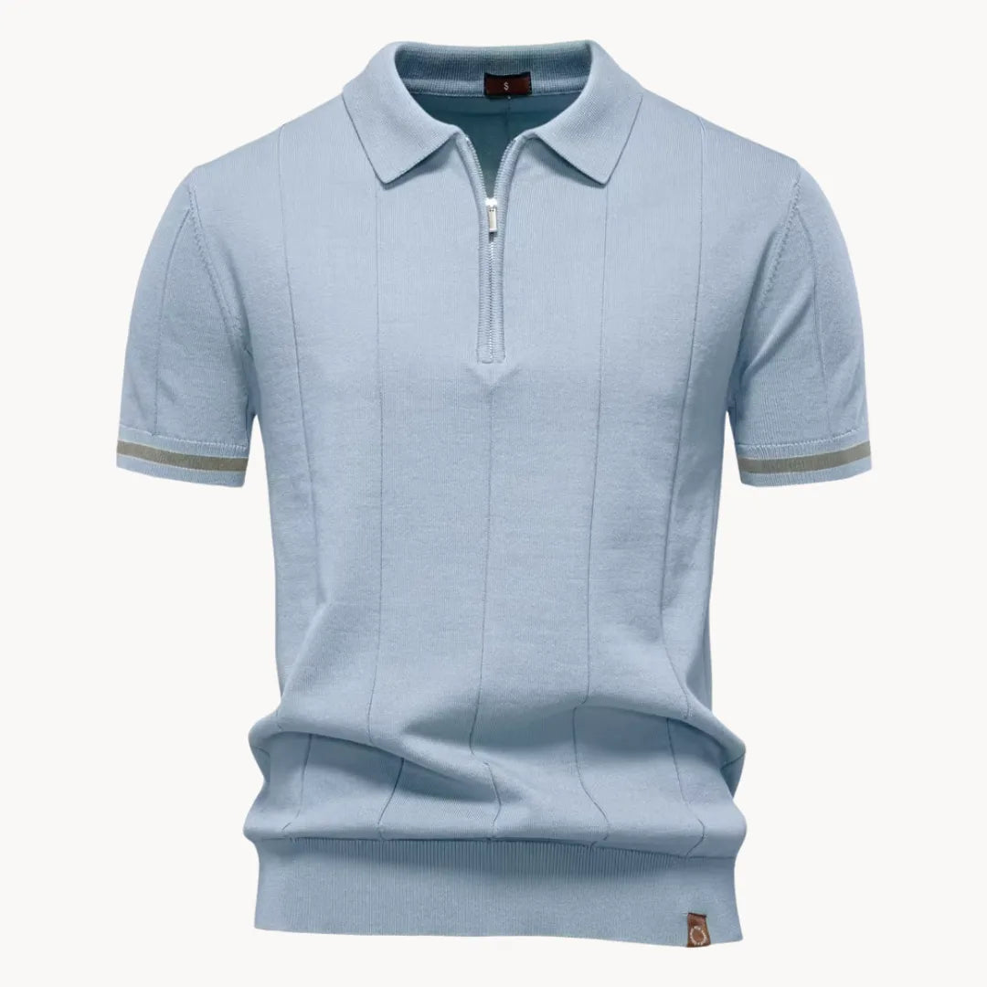 Gelo | Men's Half Zip Knit Polo Shirt