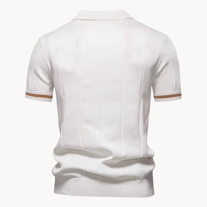 Gelo | Men's Half Zip Knit Polo Shirt