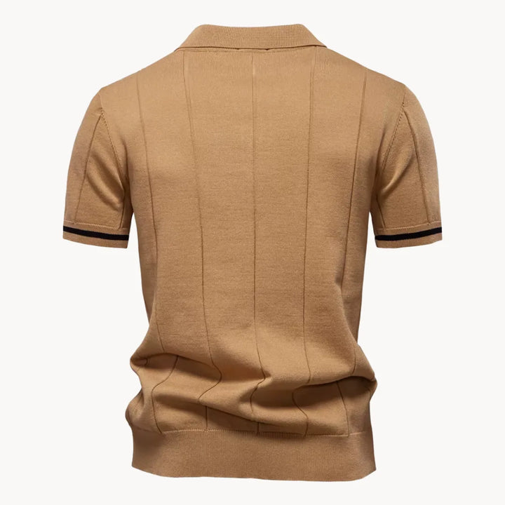 Gelo | Men's Half Zip Knit Polo Shirt