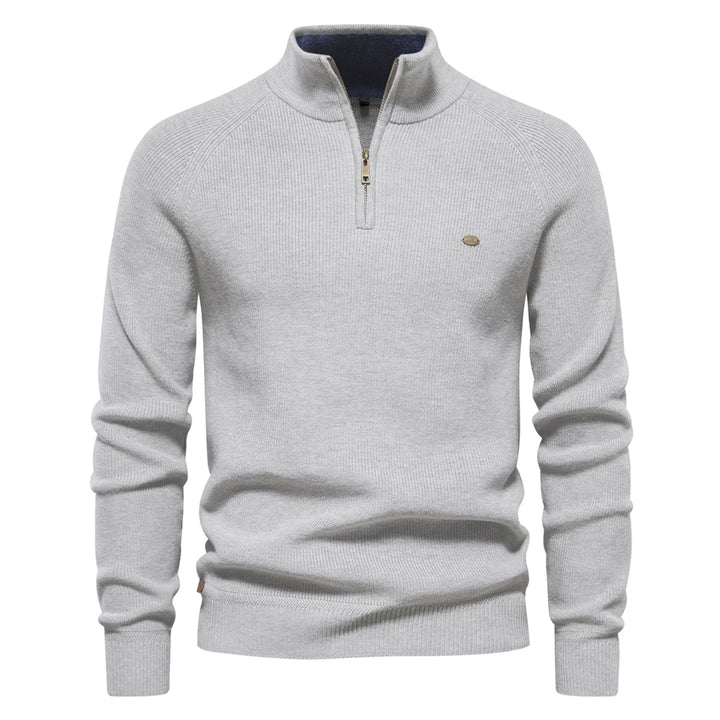 Alan | Classic Quarter-Zip Sweater