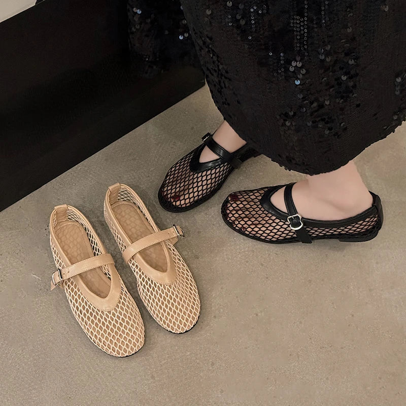 Remi | Airy Ballerinas with Adjustable Strap
