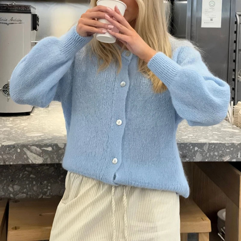 Charli | Trendy Knitted Button Sweater