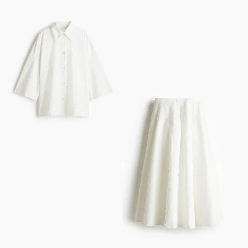 Rina | Pleated Skirt Set