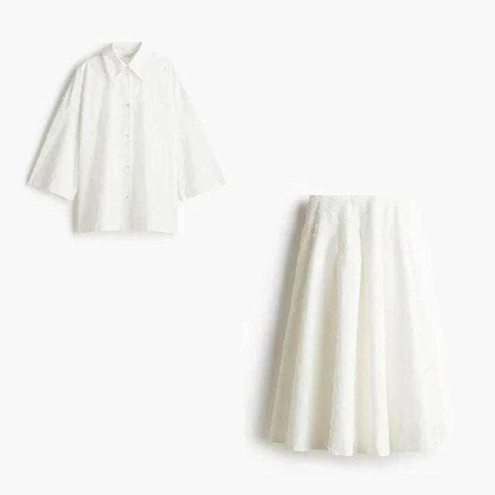 Rina | Pleated Skirt Set