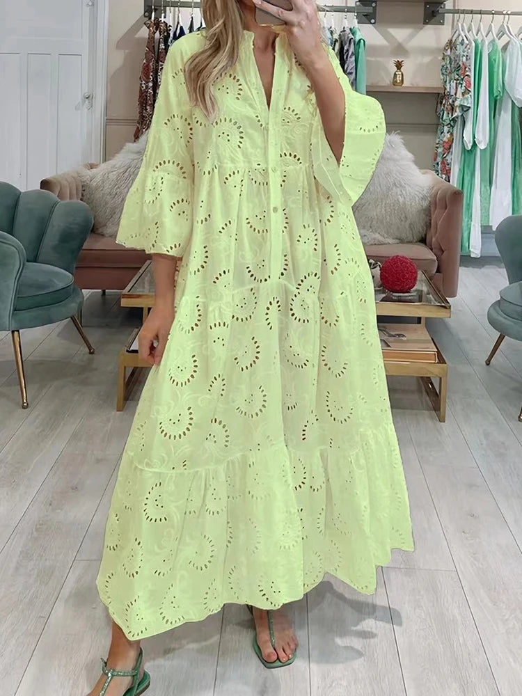 Meilin | Embroidered Maxi Dress