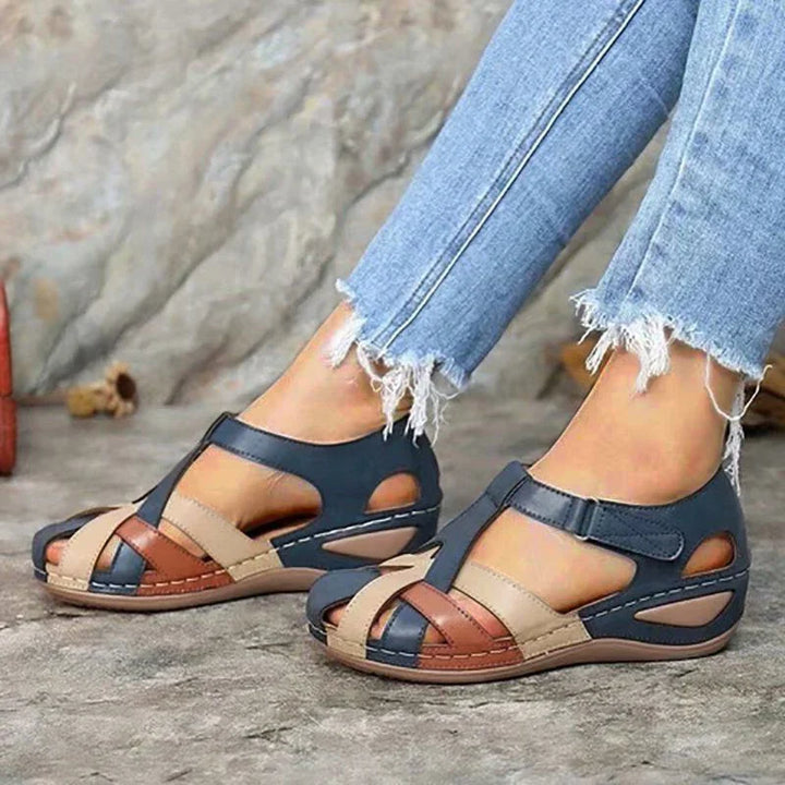 Katie | Low Wedge Sandals