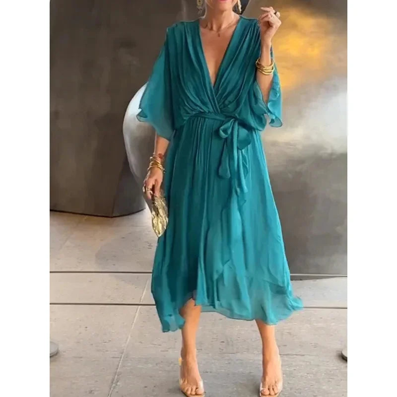 Sanya | Dress with flowing sleeves