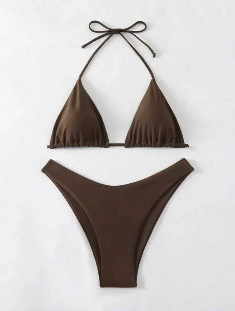 Carla | Lace-Up Bikini Set