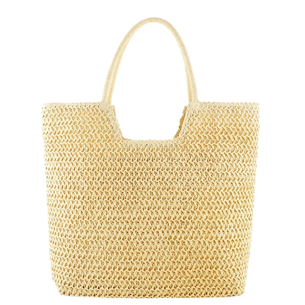 Gladys | Woven Straw Shopper