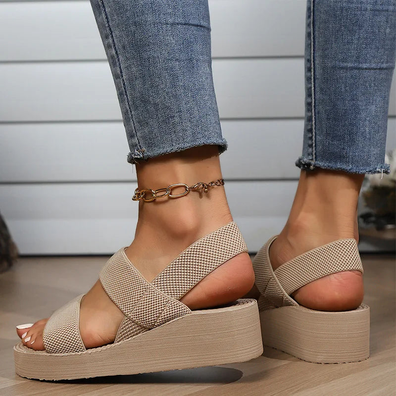 Kristy | Colored Wedge Sandals
