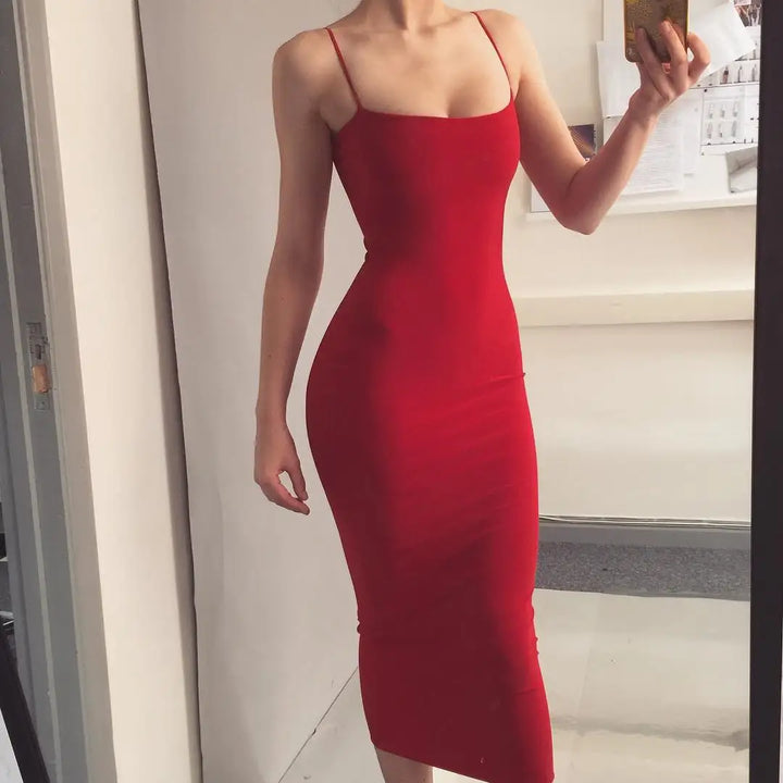 Jasmine | Glamorous Spaghetti Strap Dress