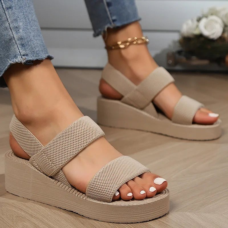 Kristy | Colored Wedge Sandals