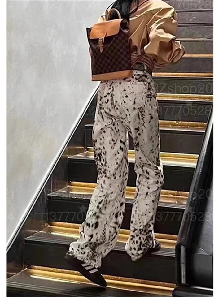 Fina | Bold Animal Print Jeans