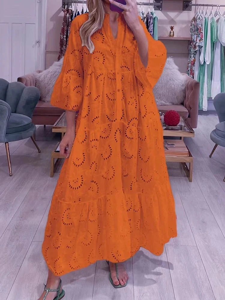 Meilin | Embroidered Maxi Dress